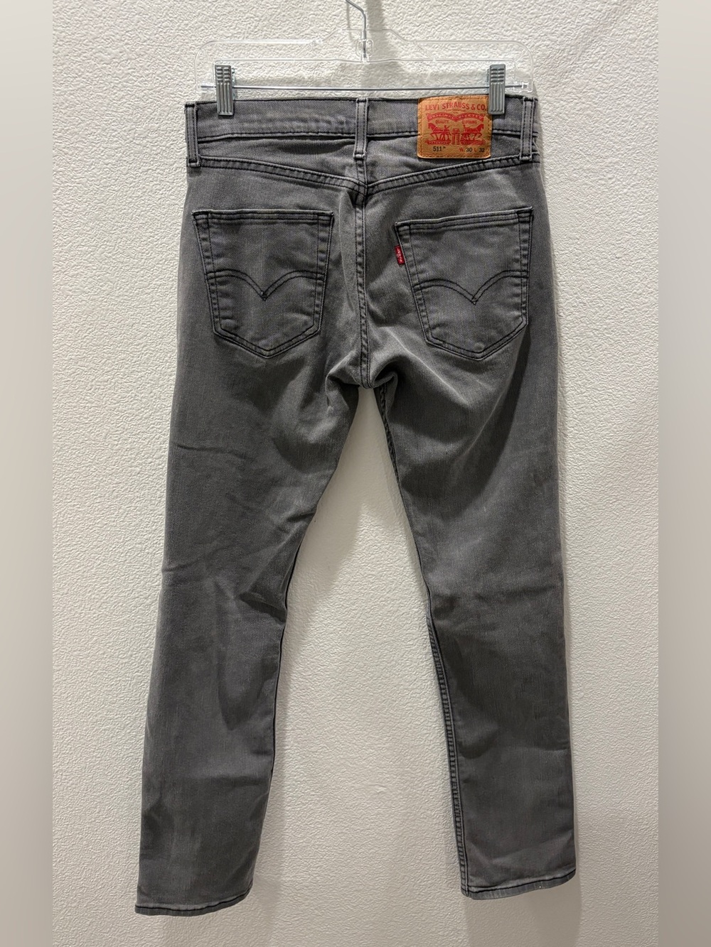 Levi's Gray Wash Straight Denim Jeans Unisex